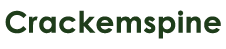 Crackemspine scrolling row logo.